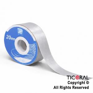 CINTA LISA 20 MM X 25 MTS PLATA GRIS